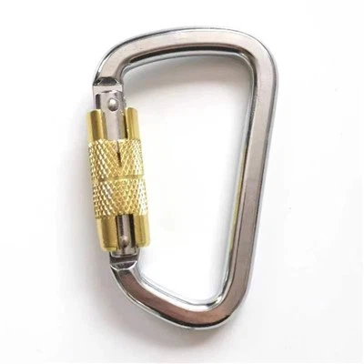 Auto Locking D Shape Pear Shape Carabiner
