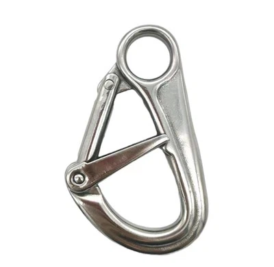 Safety Carabiner Dual Hook Stainless Steel